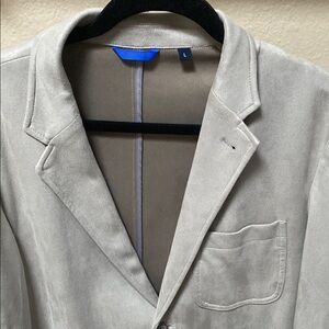 Joseph Abboud Men’s Light Gray Ultrasuede Blazer with Pockets size L